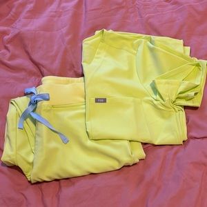 FIGS yellow citrine set. M Catarina top and L Zamora bottom